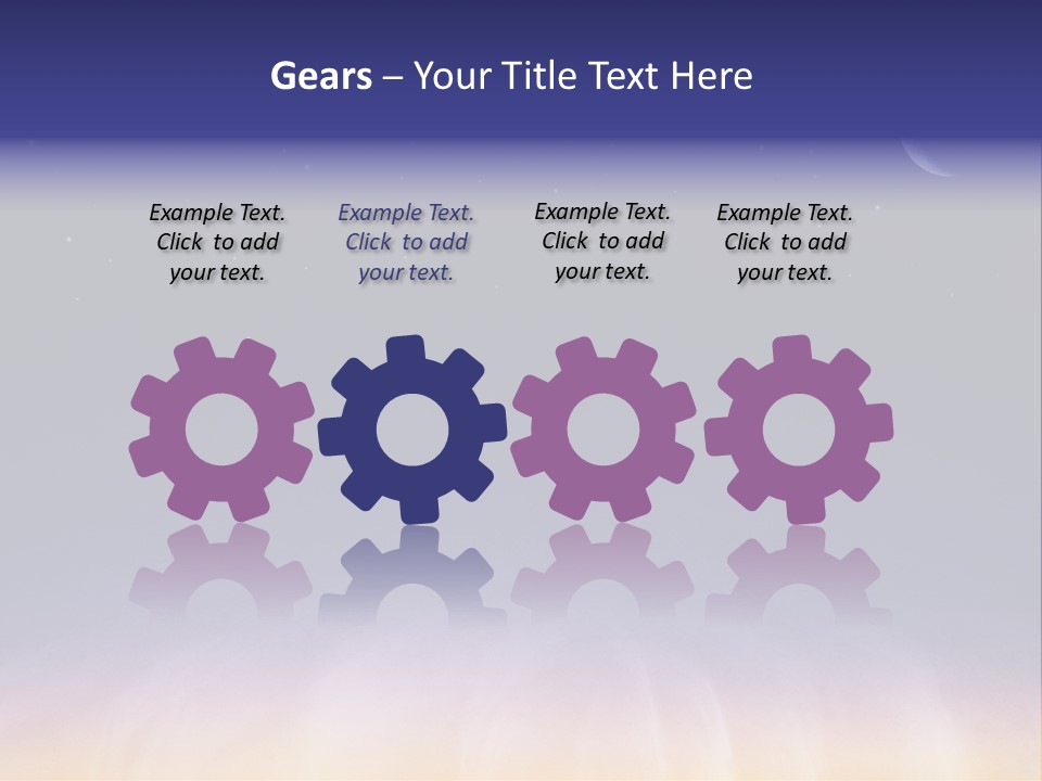 Star Field Grainy Surrealistic PowerPoint Template