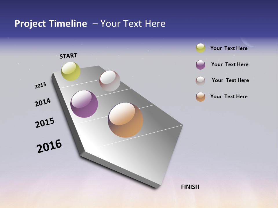 Star Field Grainy Surrealistic PowerPoint Template