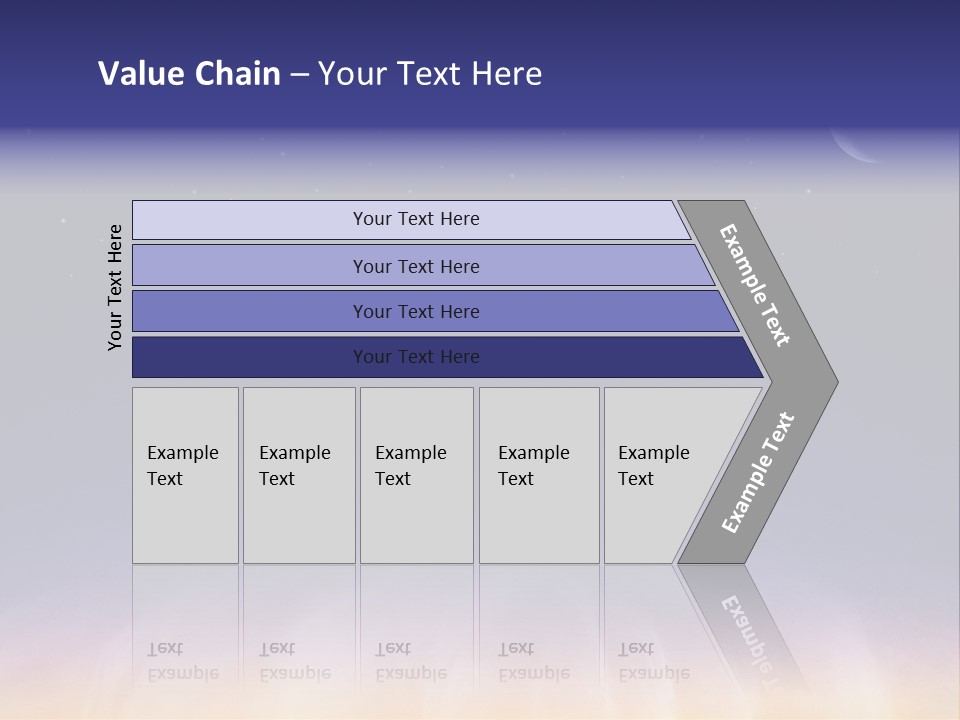 Star Field Grainy Surrealistic PowerPoint Template