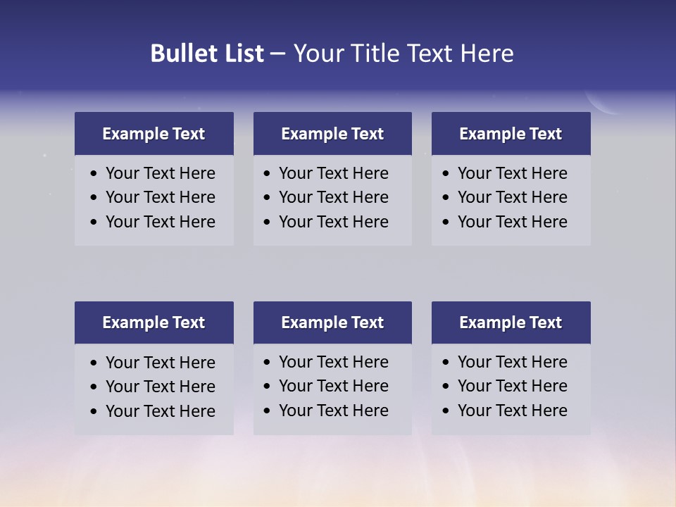 Star Field Grainy Surrealistic PowerPoint Template