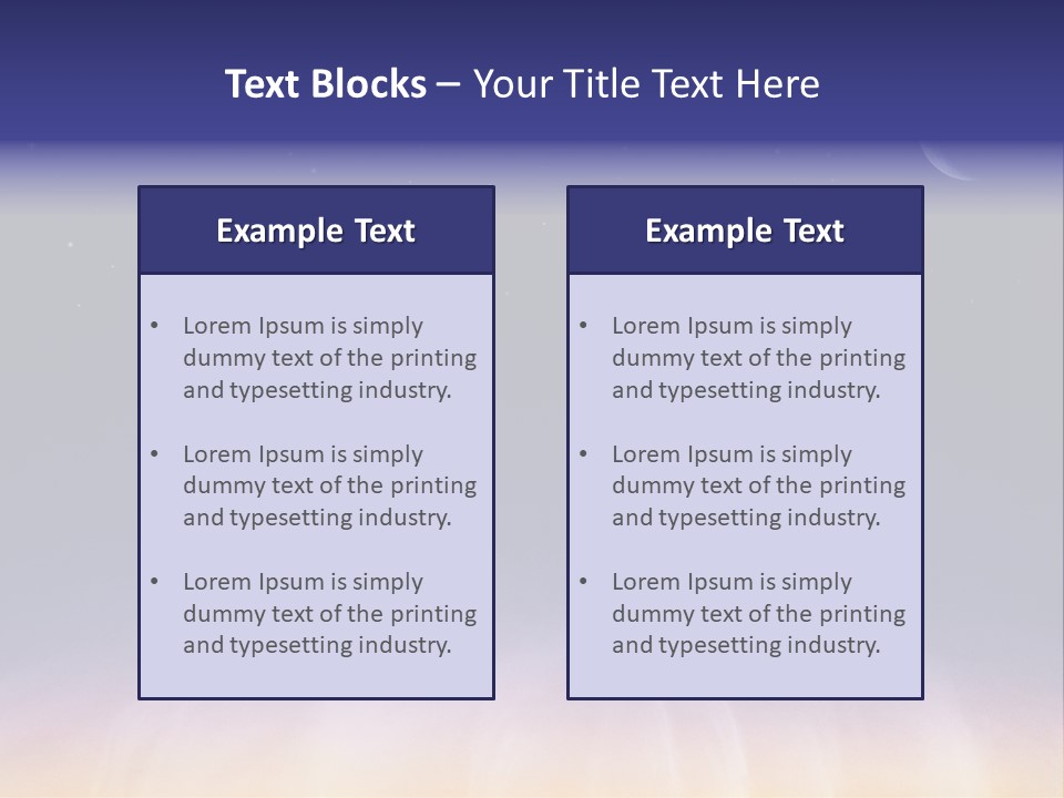 Star Field Grainy Surrealistic PowerPoint Template