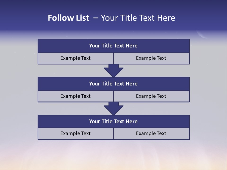 Star Field Grainy Surrealistic PowerPoint Template