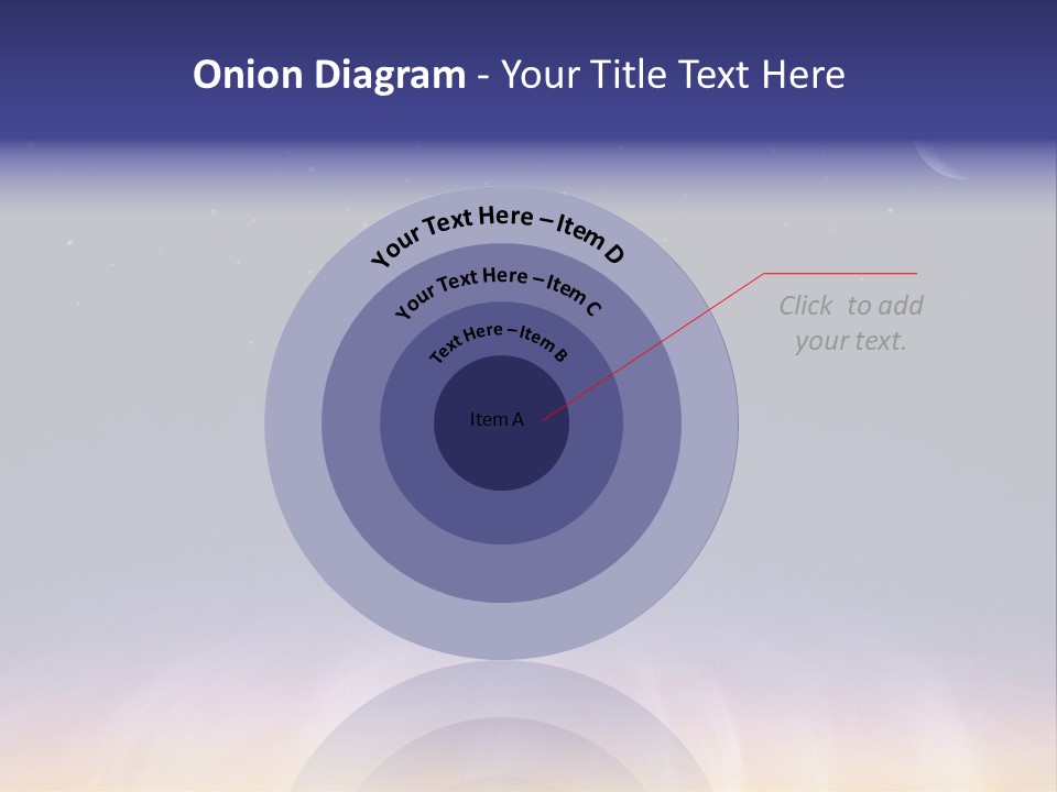 Star Field Grainy Surrealistic PowerPoint Template