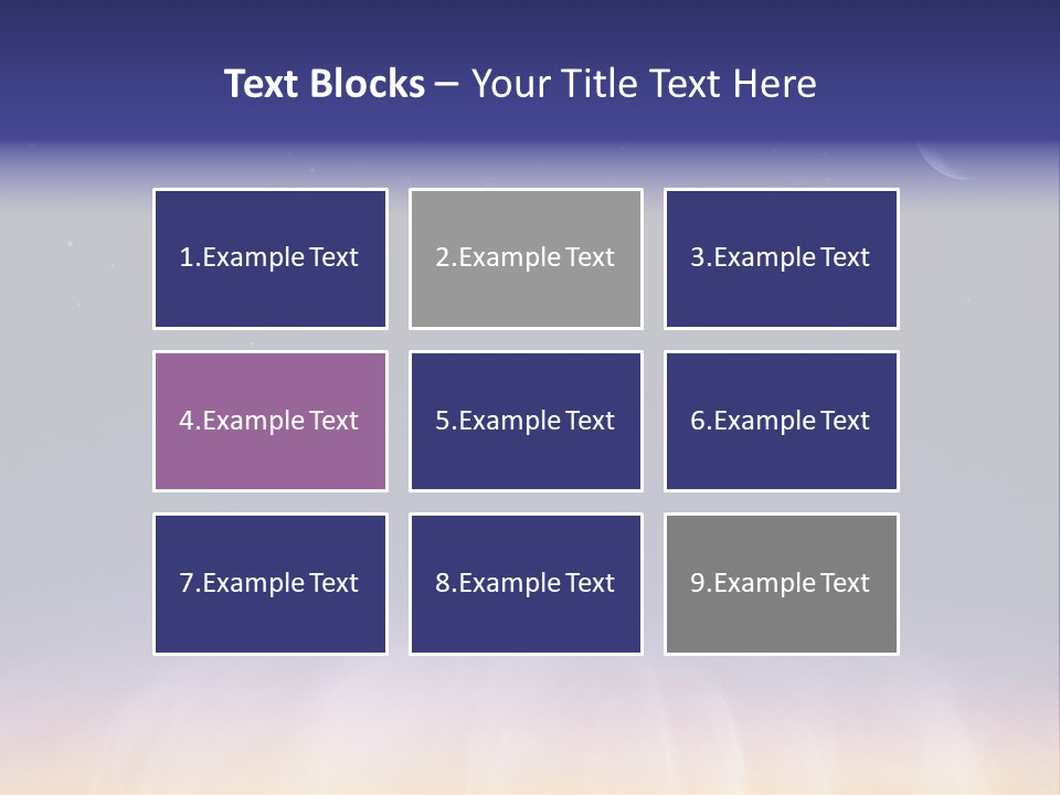 Star Field Grainy Surrealistic PowerPoint Template