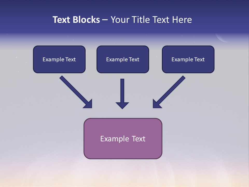 Star Field Grainy Surrealistic PowerPoint Template