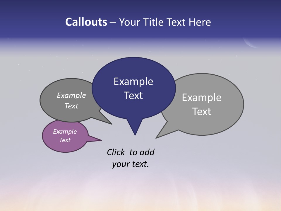 Star Field Grainy Surrealistic PowerPoint Template