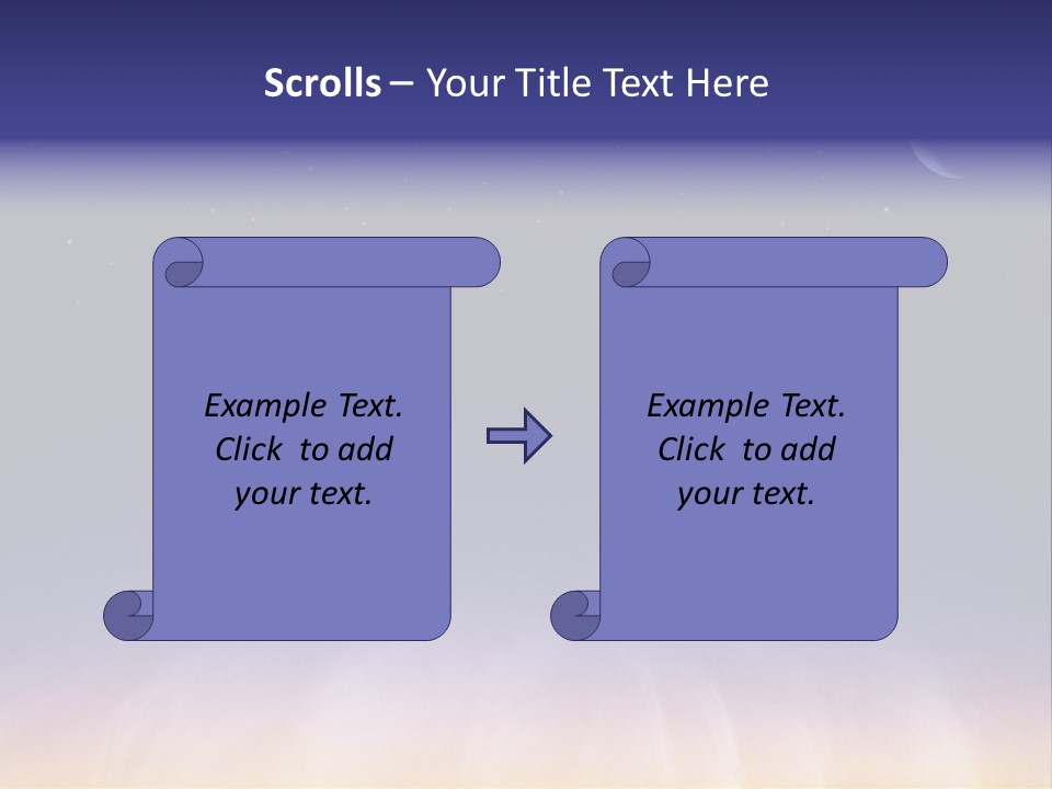 Star Field Grainy Surrealistic PowerPoint Template