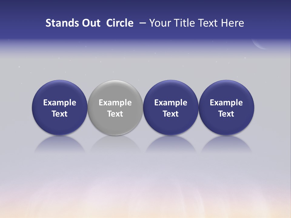 Star Field Grainy Surrealistic PowerPoint Template