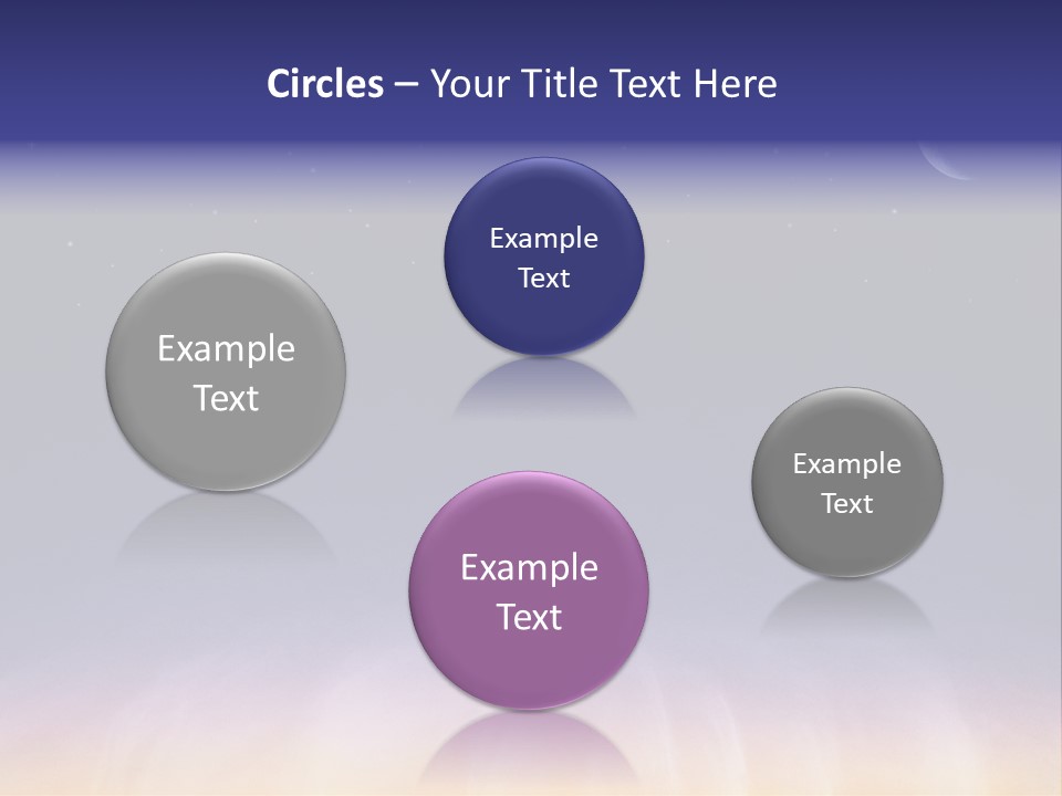 Star Field Grainy Surrealistic PowerPoint Template