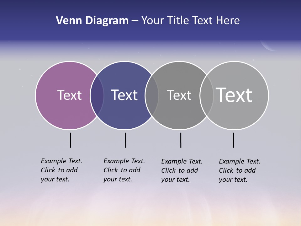 Star Field Grainy Surrealistic PowerPoint Template