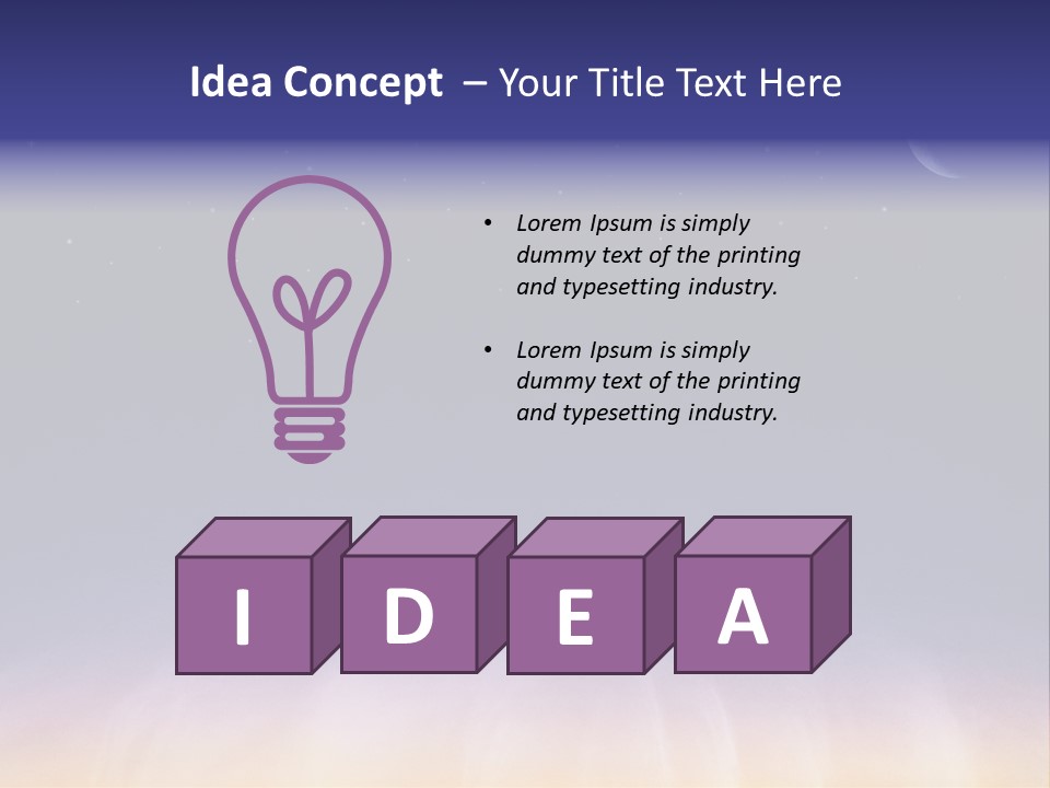 Star Field Grainy Surrealistic PowerPoint Template