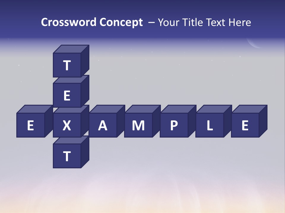 Star Field Grainy Surrealistic PowerPoint Template