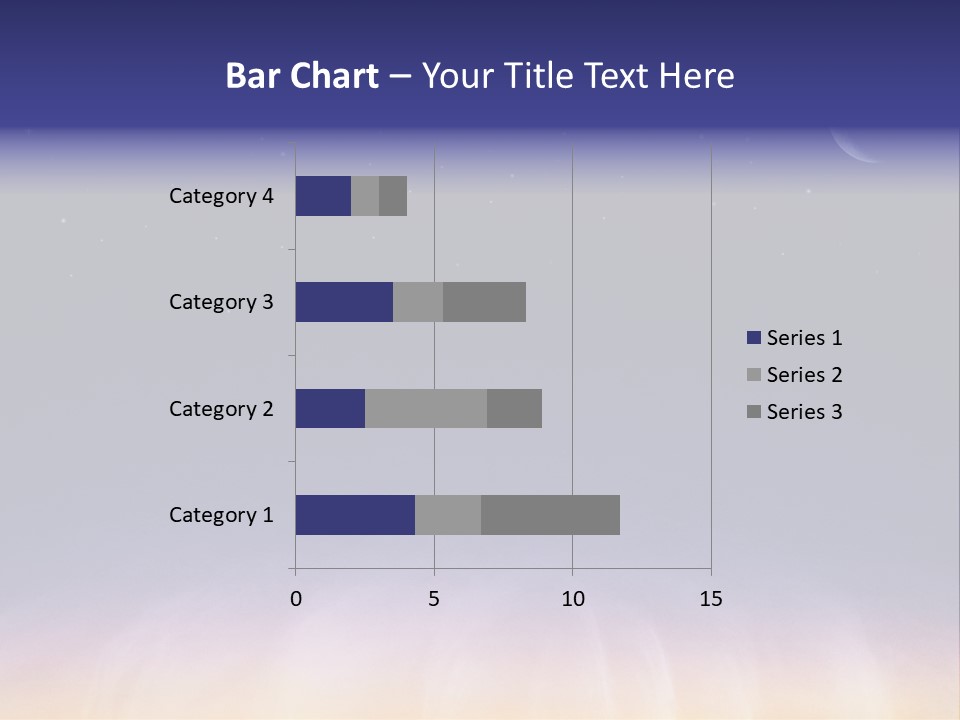 Star Field Grainy Surrealistic PowerPoint Template