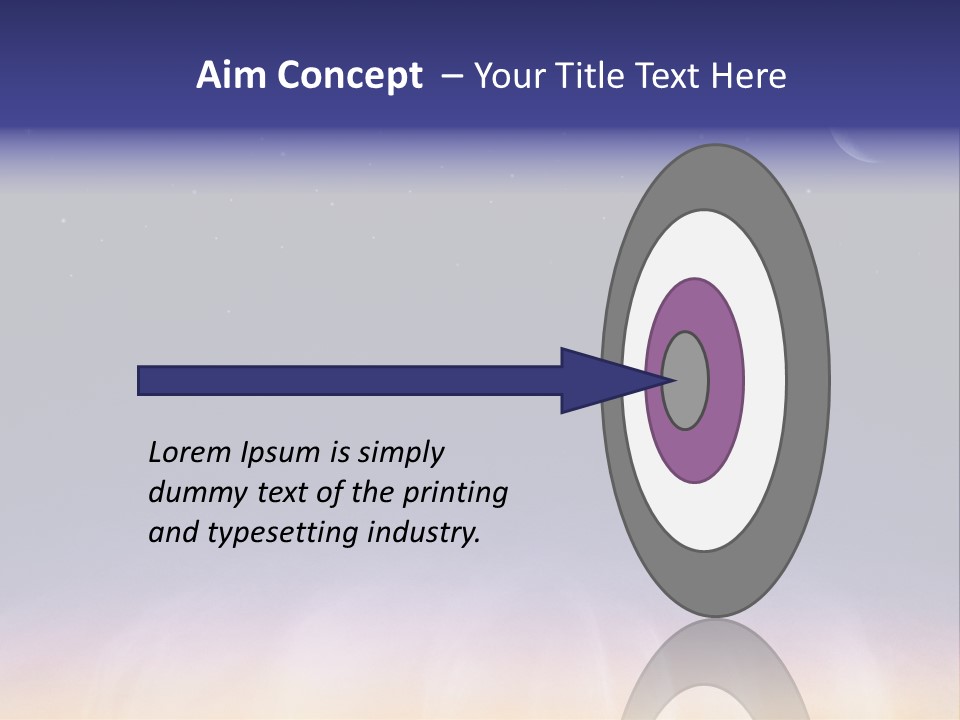 Star Field Grainy Surrealistic PowerPoint Template