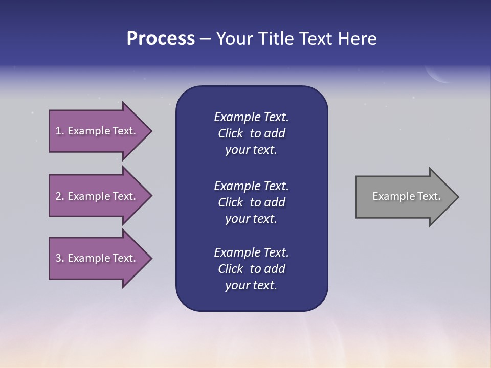 Star Field Grainy Surrealistic PowerPoint Template