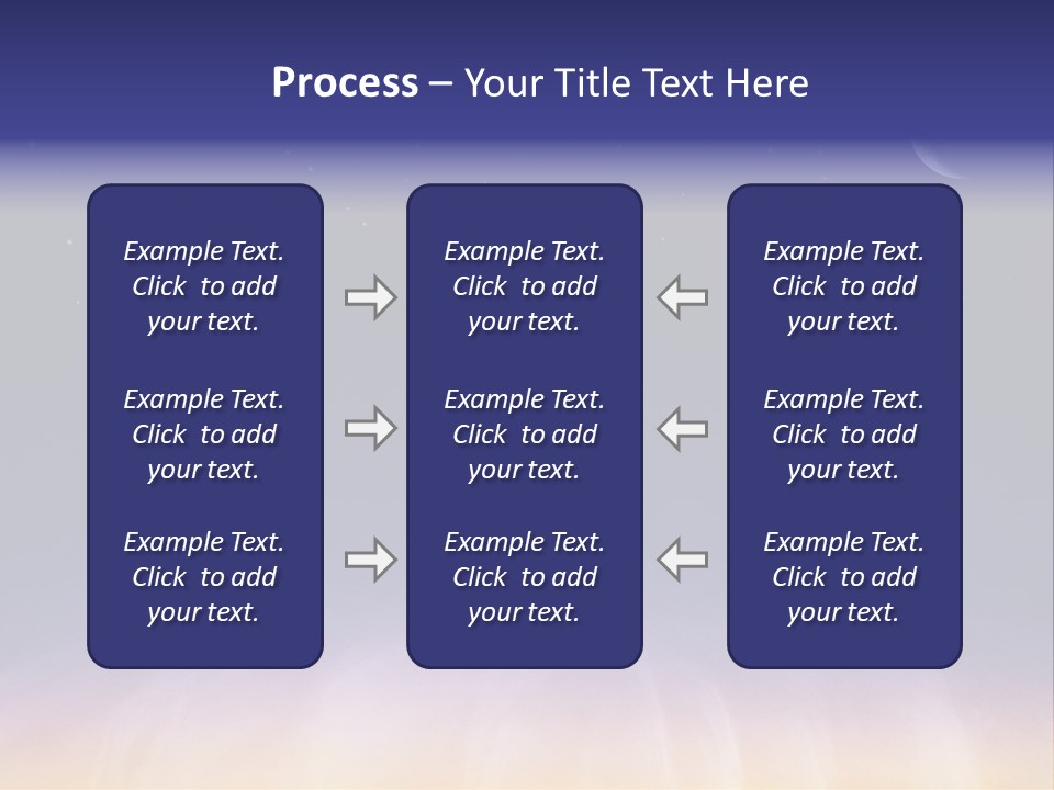 Star Field Grainy Surrealistic PowerPoint Template