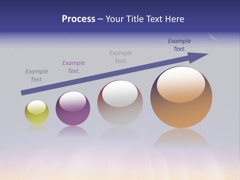 Star Field Grainy Surrealistic PowerPoint Template