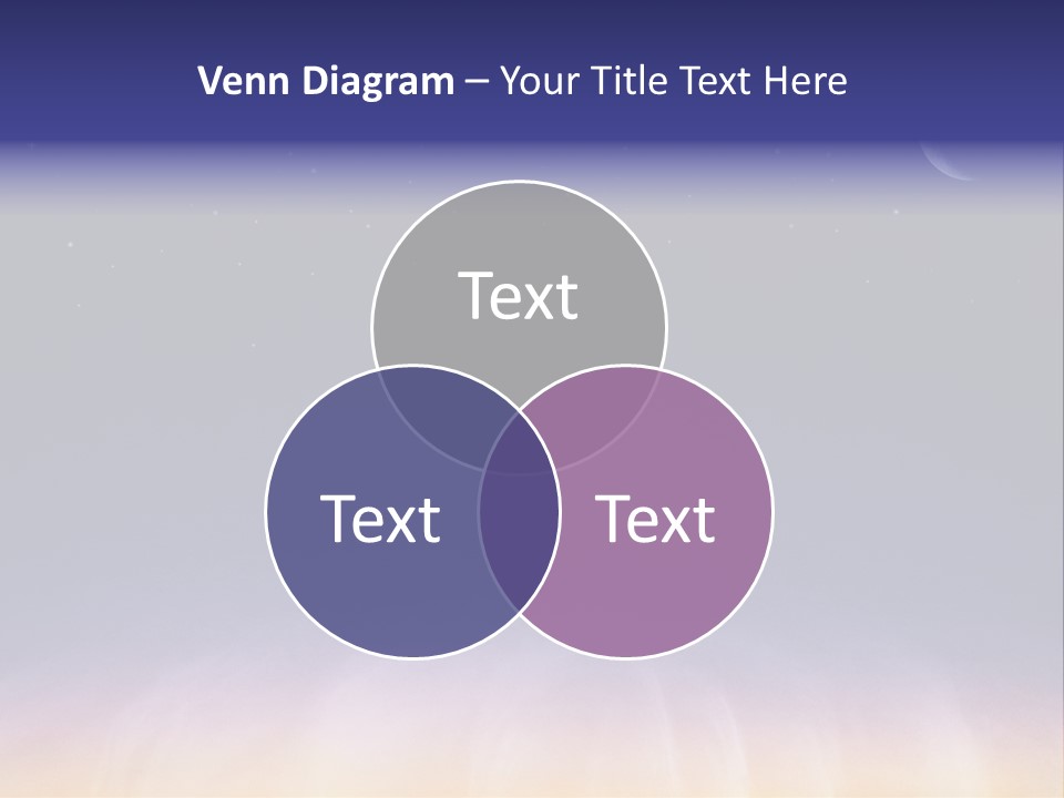 Star Field Grainy Surrealistic PowerPoint Template