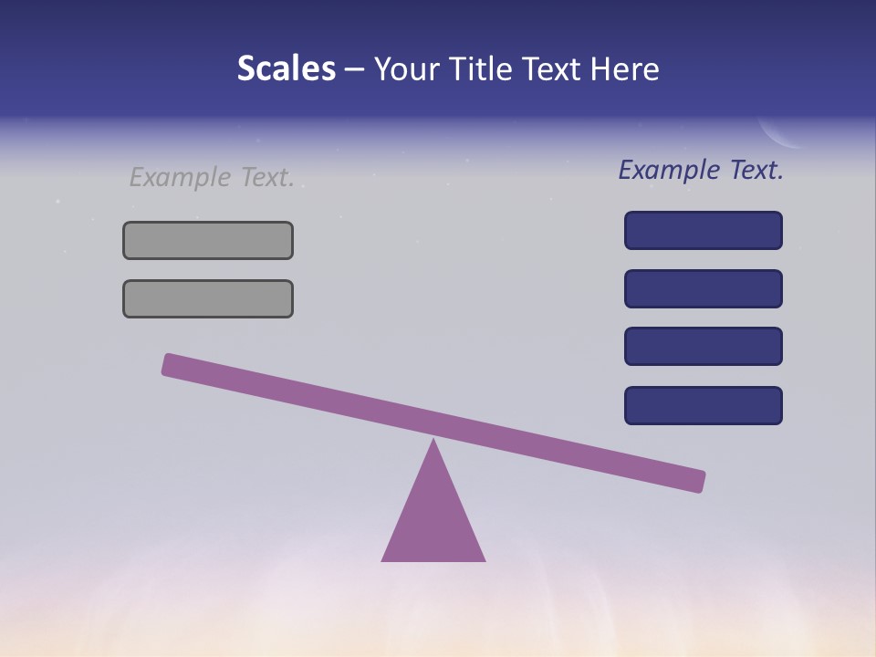 Star Field Grainy Surrealistic PowerPoint Template
