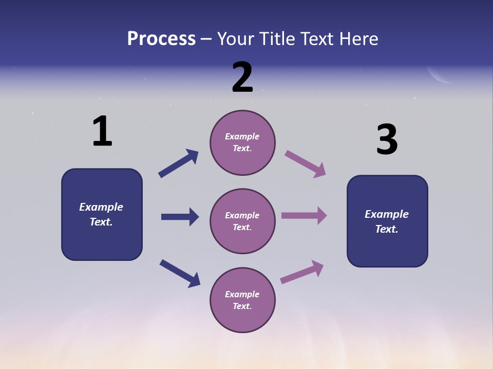 Star Field Grainy Surrealistic PowerPoint Template
