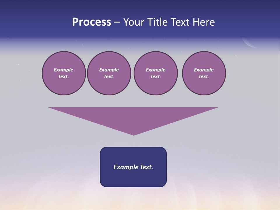 Star Field Grainy Surrealistic PowerPoint Template