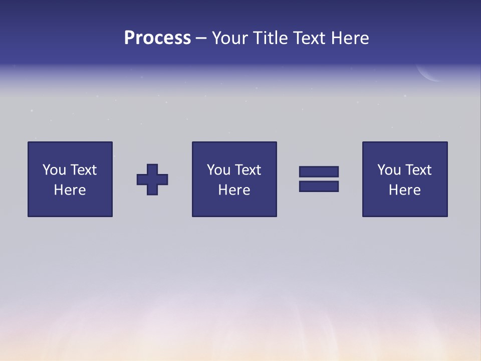 Star Field Grainy Surrealistic PowerPoint Template