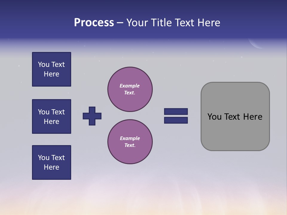Star Field Grainy Surrealistic PowerPoint Template