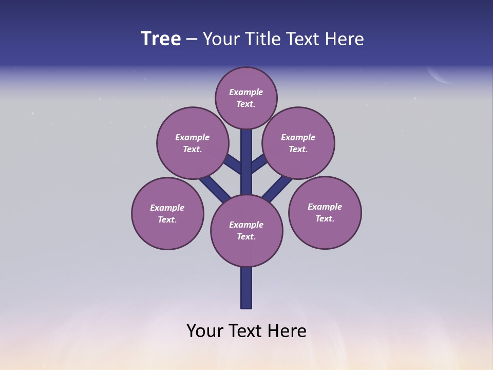 Star Field Grainy Surrealistic PowerPoint Template