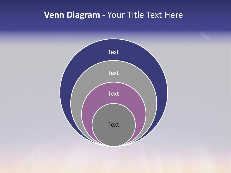 Star Field Grainy Surrealistic PowerPoint Template