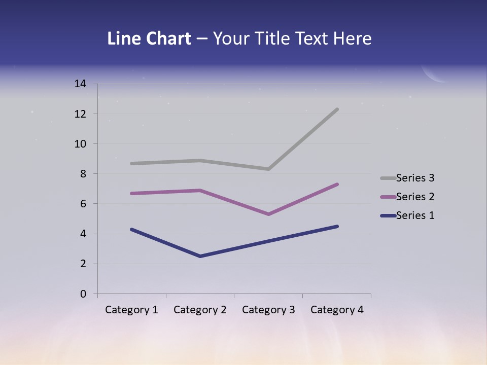 Star Field Grainy Surrealistic PowerPoint Template