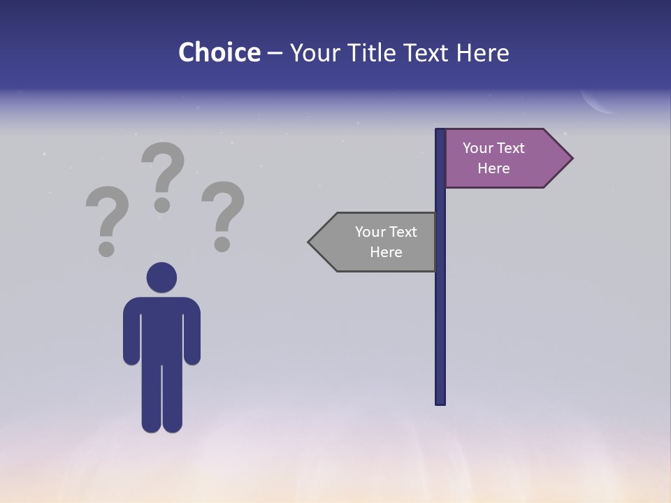 Star Field Grainy Surrealistic PowerPoint Template