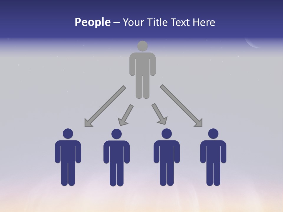 Star Field Grainy Surrealistic PowerPoint Template