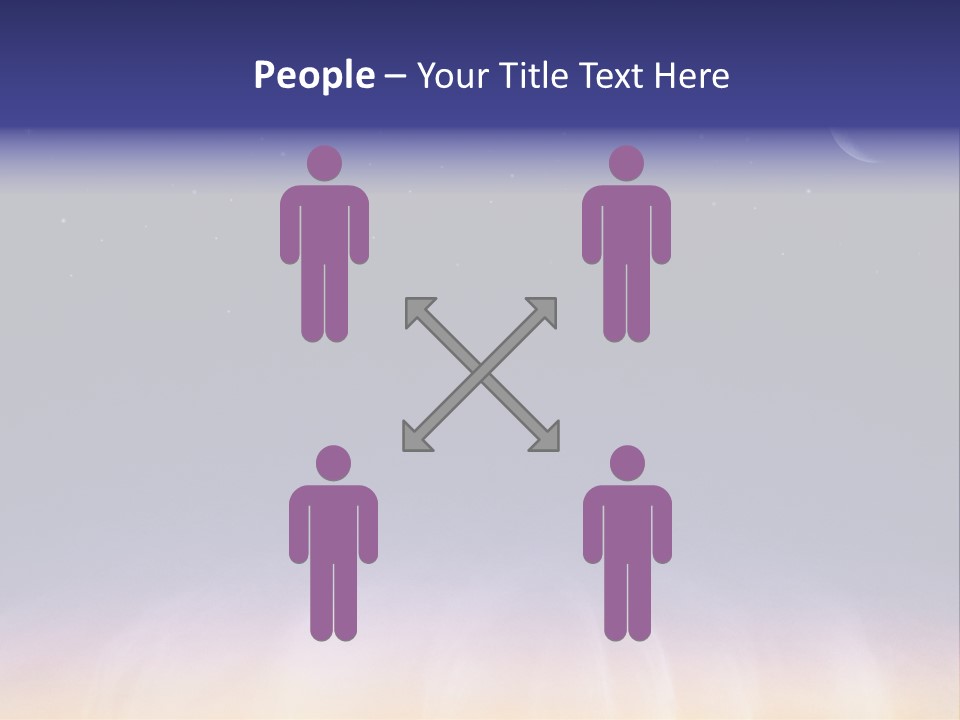 Star Field Grainy Surrealistic PowerPoint Template