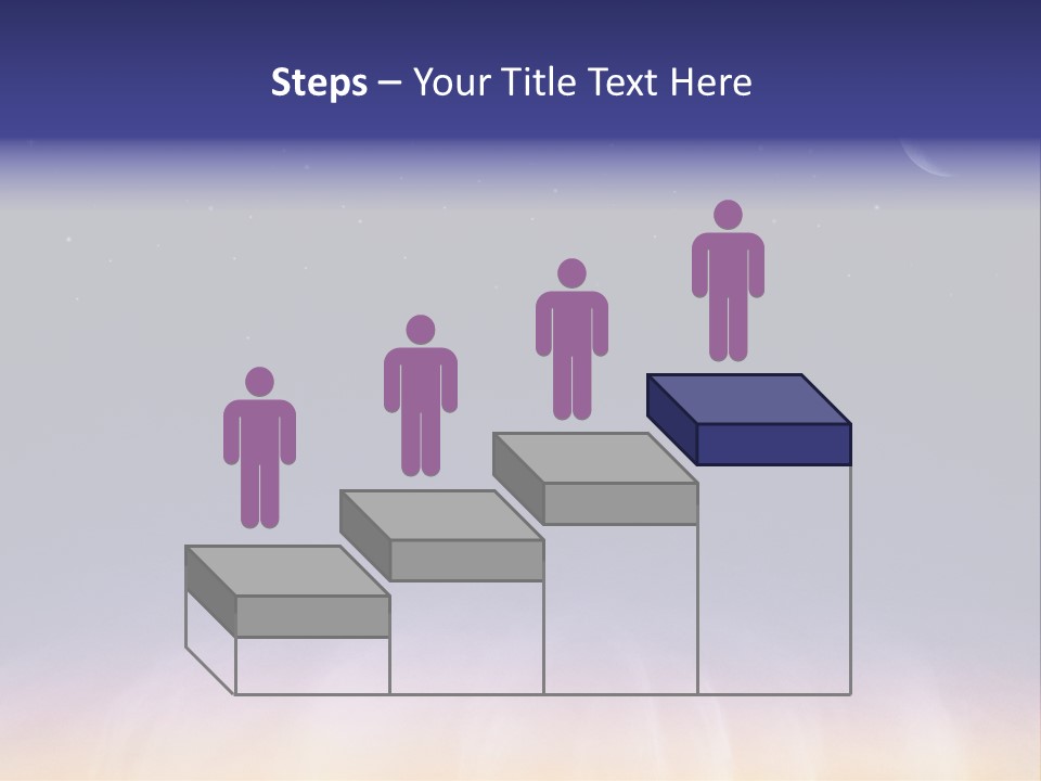 Star Field Grainy Surrealistic PowerPoint Template