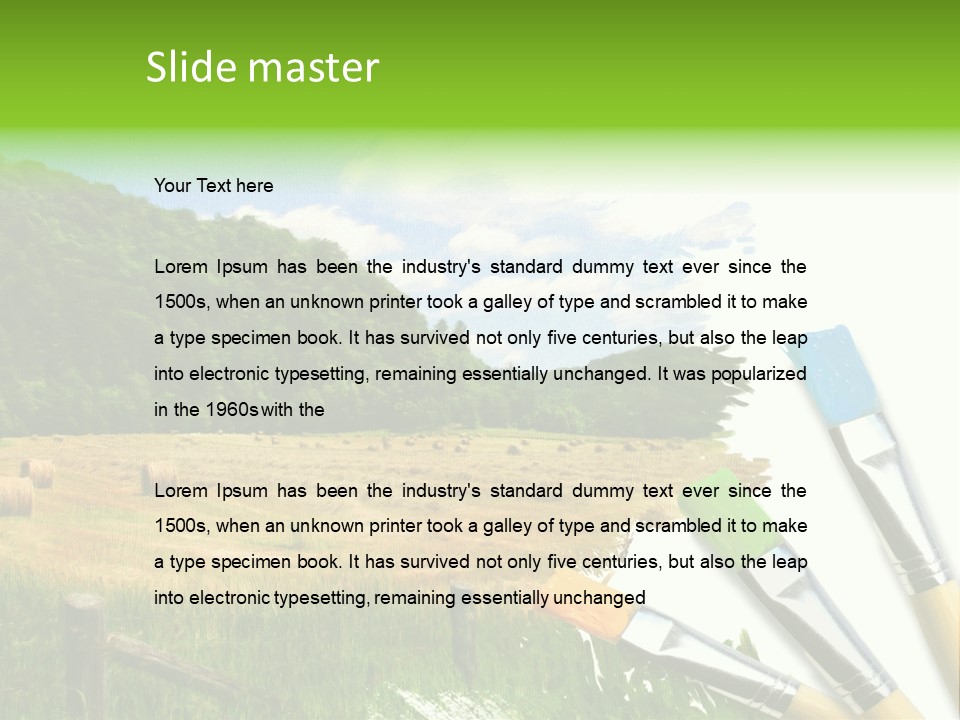 Paint Imagination Imagine PowerPoint Template