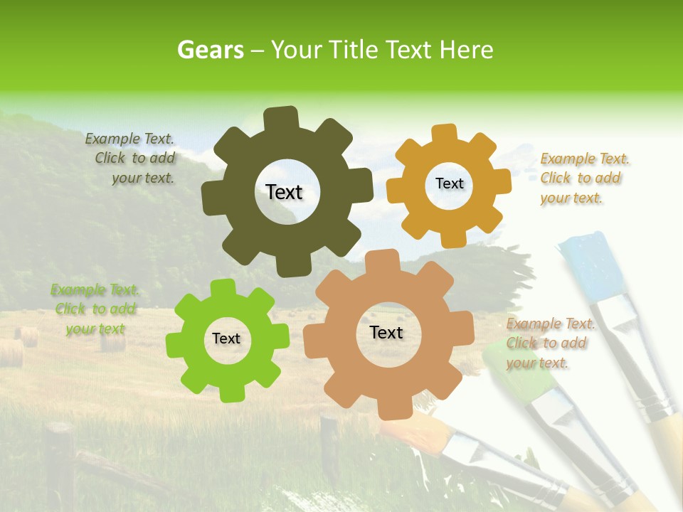 Paint Imagination Imagine PowerPoint Template