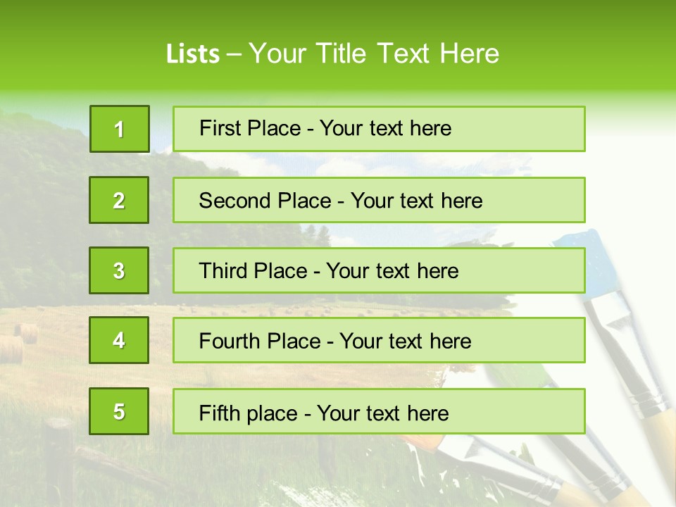 Paint Imagination Imagine PowerPoint Template