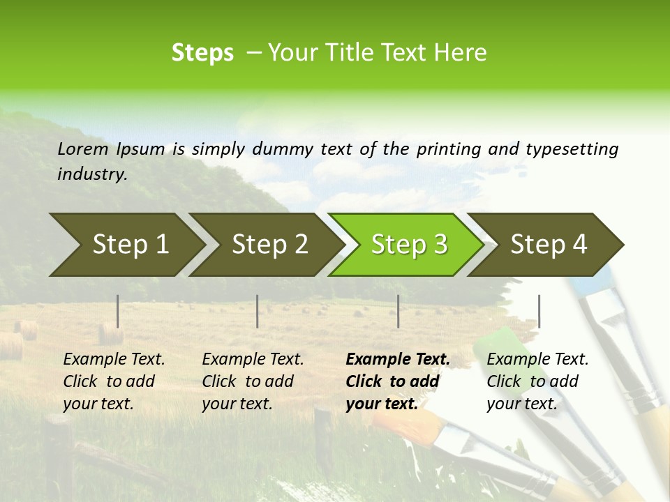 Paint Imagination Imagine PowerPoint Template