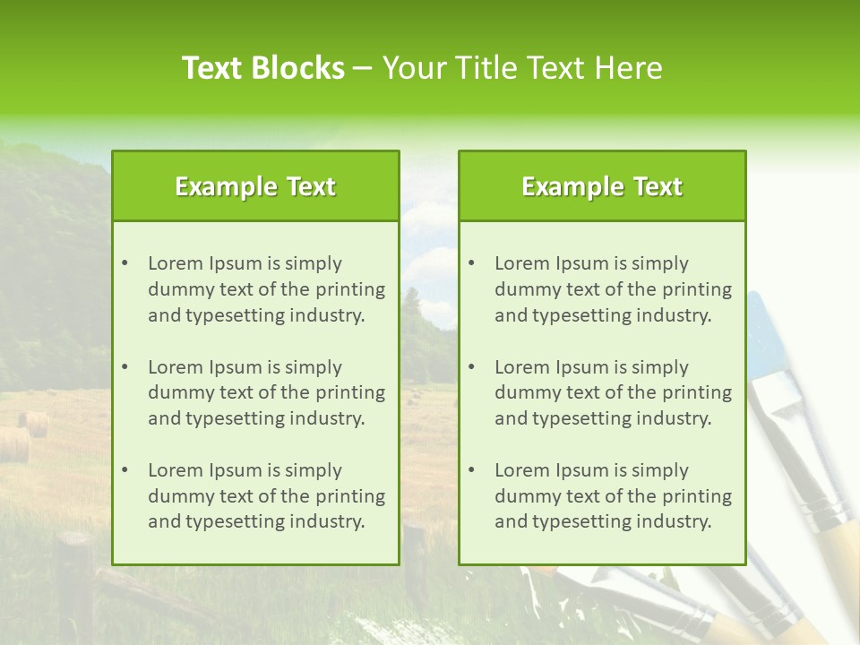 Paint Imagination Imagine PowerPoint Template