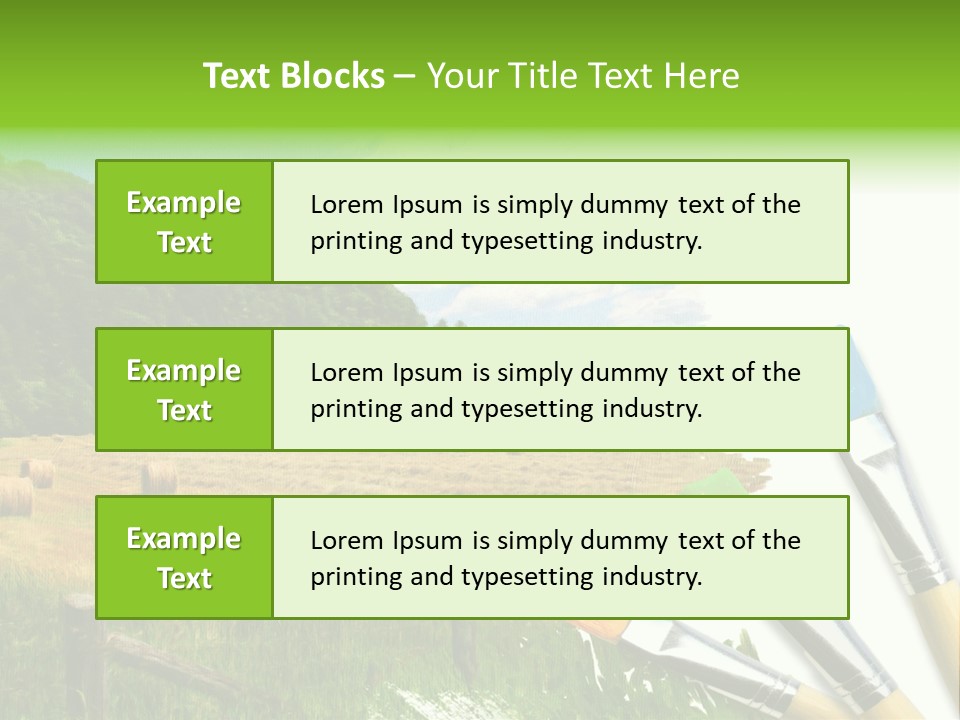 Paint Imagination Imagine PowerPoint Template