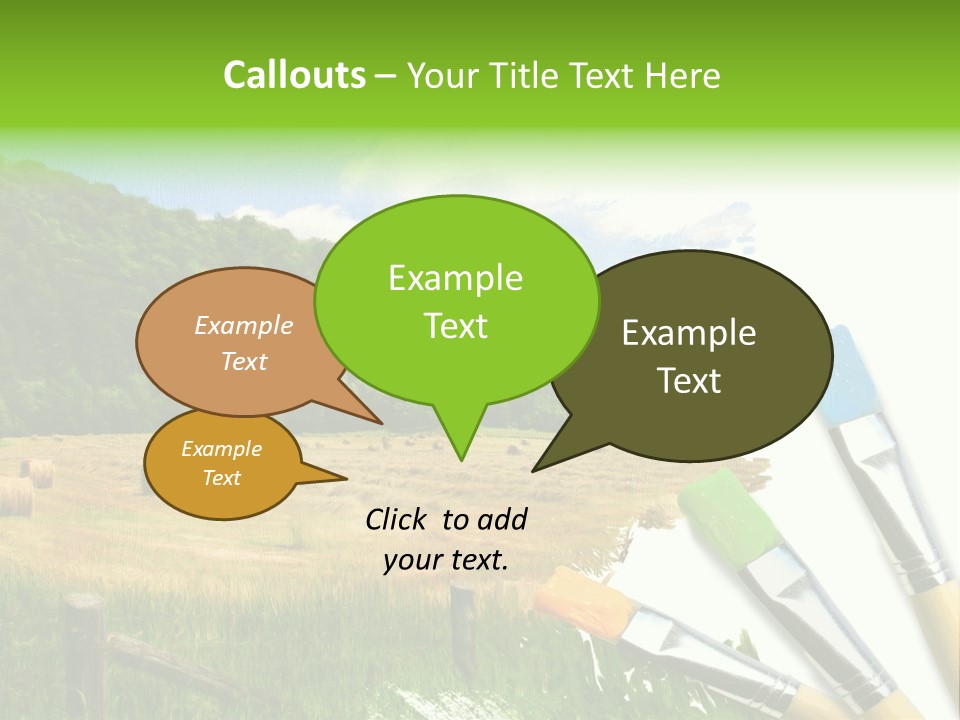 Paint Imagination Imagine PowerPoint Template