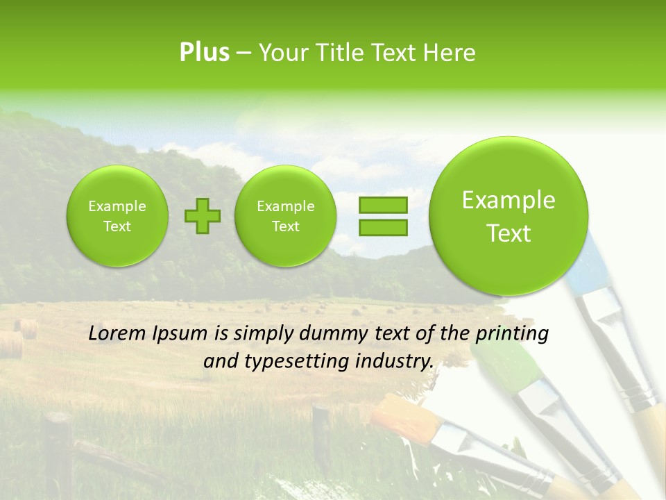 Paint Imagination Imagine PowerPoint Template