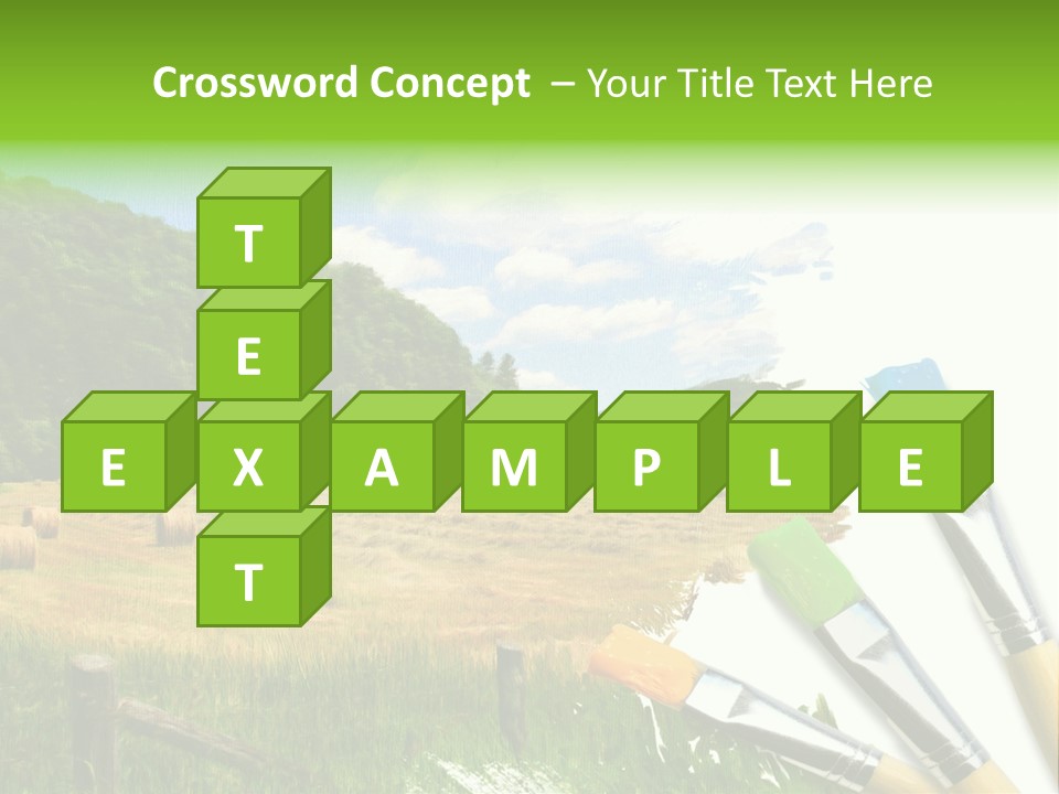 Paint Imagination Imagine PowerPoint Template