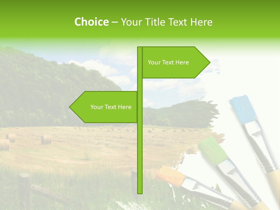 Paint Imagination Imagine PowerPoint Template