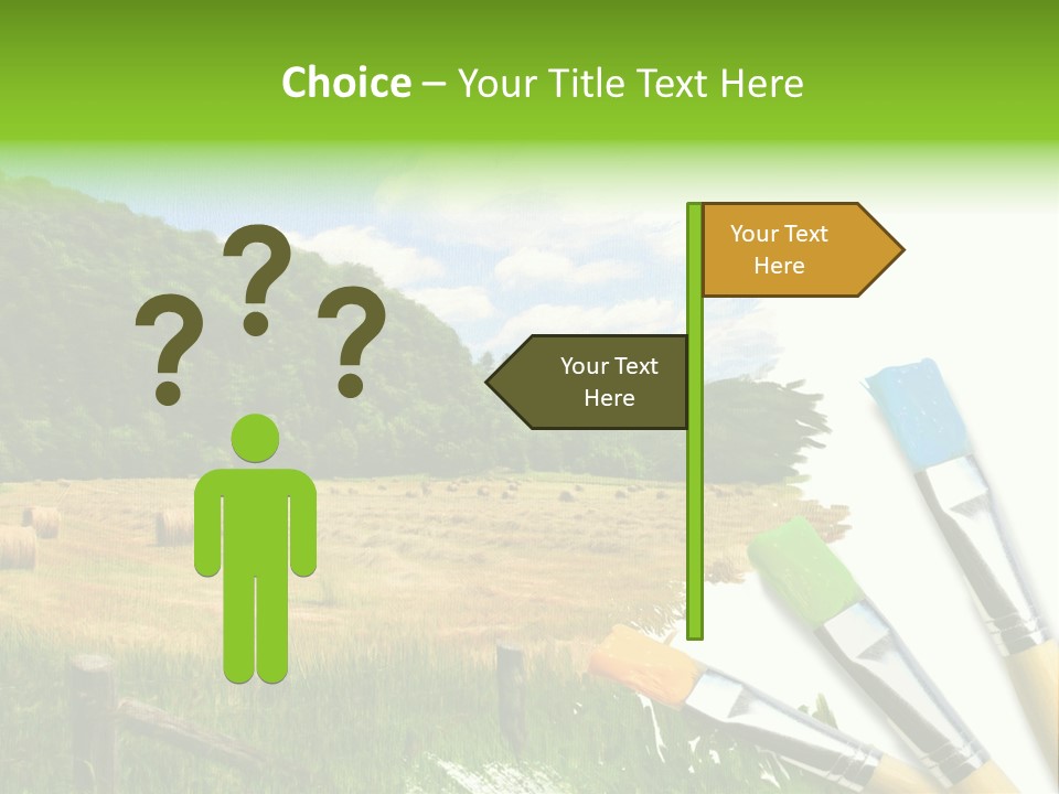 Paint Imagination Imagine PowerPoint Template