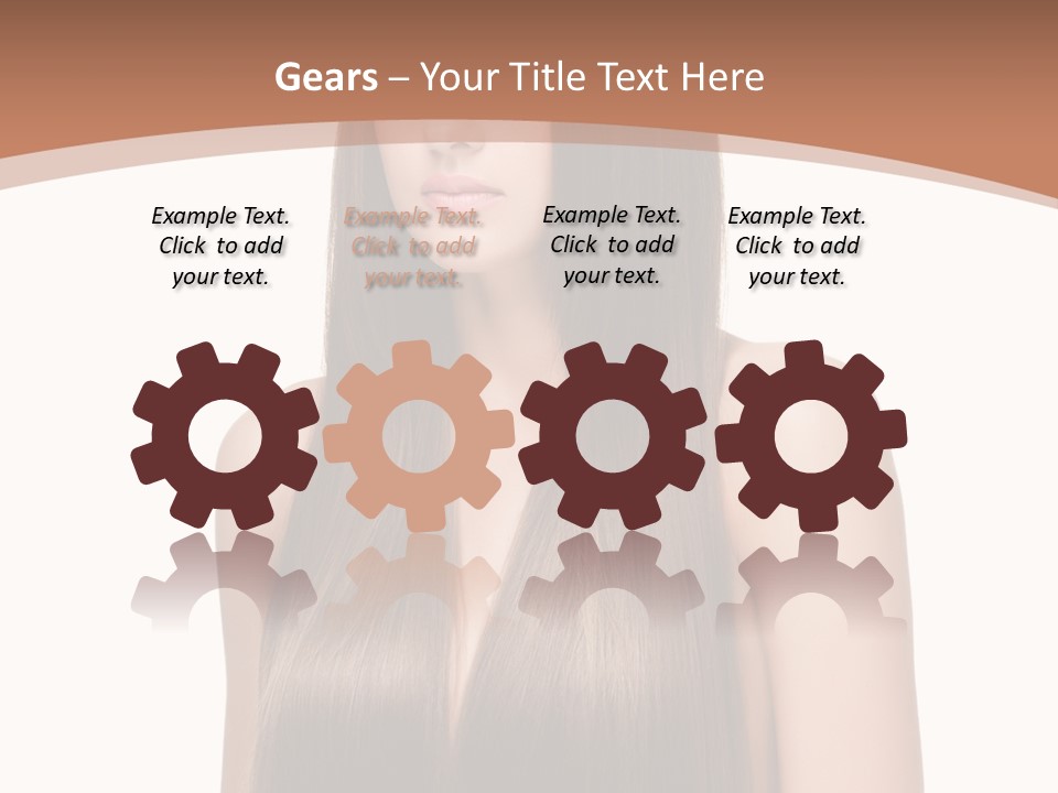 Portrait Styling Face PowerPoint Template