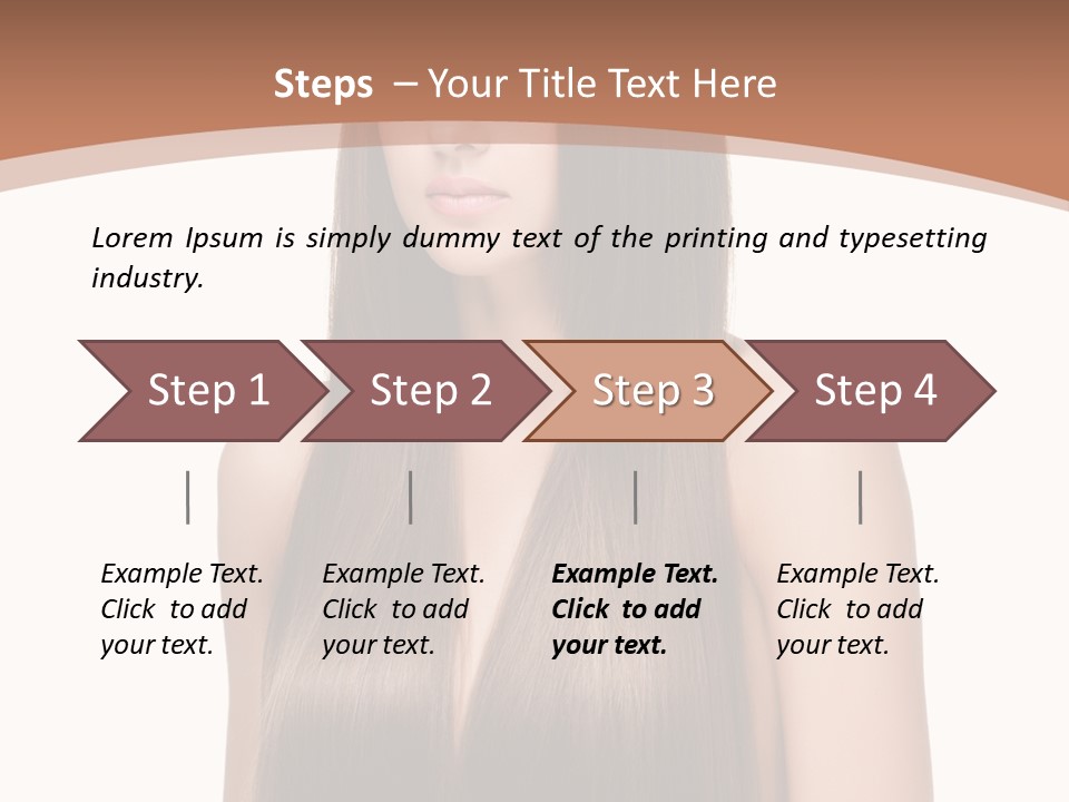 Portrait Styling Face PowerPoint Template