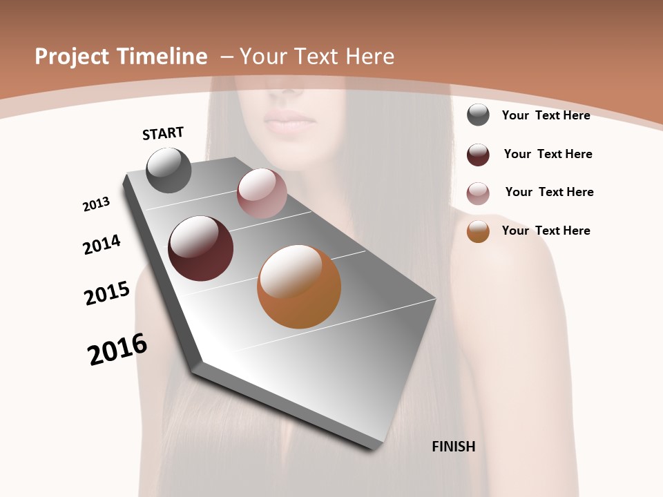 Portrait Styling Face PowerPoint Template