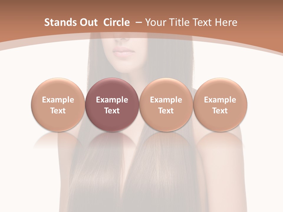 Portrait Styling Face PowerPoint Template
