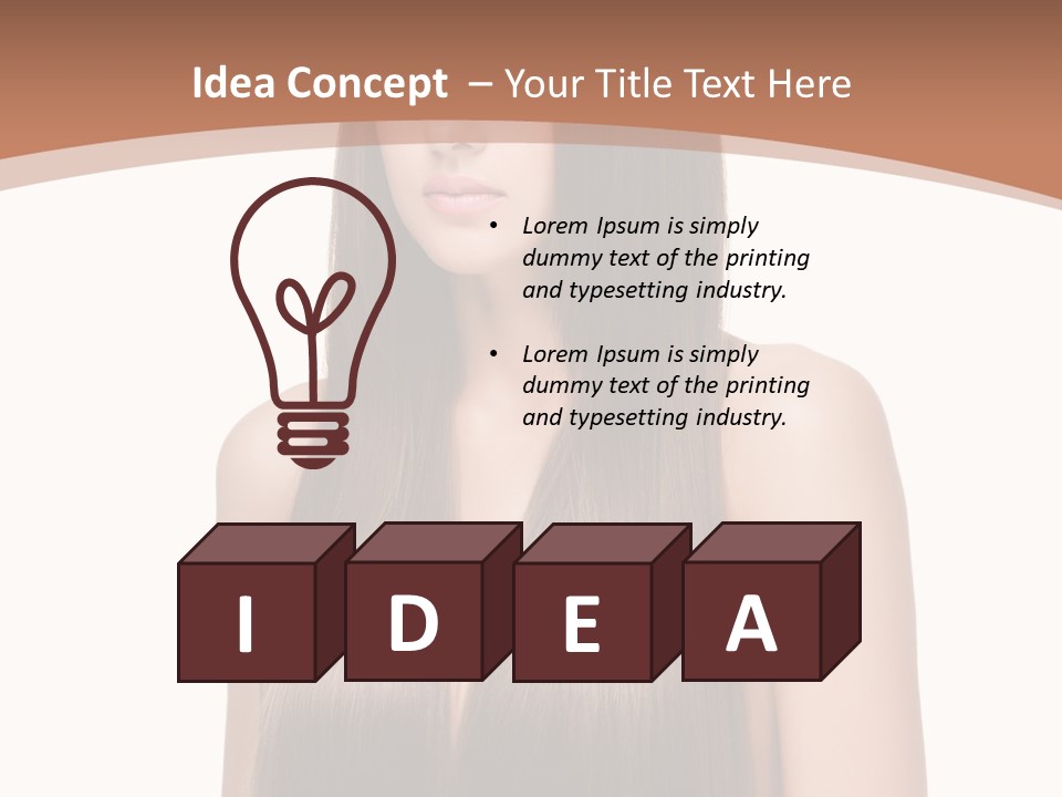 Portrait Styling Face PowerPoint Template